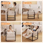 NOVUS Ghế Sofa Thư Giãn Lười Đa Năng - Ghế Bành Văn Phòng/Gia Đình Có Túi Lưu Trữ Bên Hông, Tựa Lưng Điều Chỉnh 5 Cấp Độ — ảnh 2