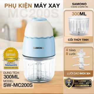 Phụ Kiện Dao Cối Chỉ Dùng Được Cho Máy Xay Samono SW-MC200S/ MFC200, cối thủy tinh và dao xay Samono