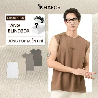 Áo ba lỗ nam Hafos, Áo tanktop nam co giãn thấm hút, Áo sát nách nam chất vải cotton 100% thể thao, tập gym cao cấp