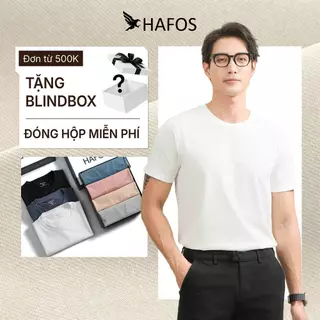 Áo thun nam trơn HAFOS cotton cao cấp mềm mịn, ít nhăn, tay ngắn. Áo phông basic phối đồ đơn giản, co giãn, thoáng mát