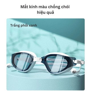 Kính bơi mũ bơi người lớn cao cấp YUKE chống tiaUV,chống sương mờ,chống nước,độ nét cao-Kèm hộp