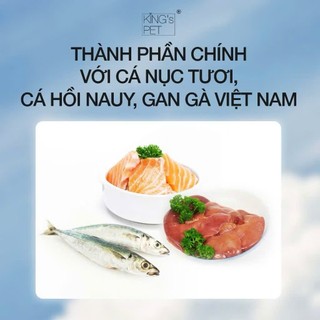 Pate Hỗn Hợp King's Pet Thức Ăn Chó Mèo 70G Lốc 12 Gói