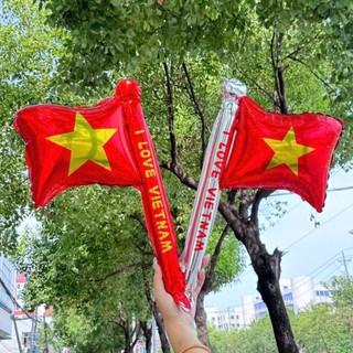 Set 3 Bóng Cầm Tay Cờ Đỏ Sao Vàng Chữ I LOVE VIETNAM Siêu Hot Mừng Quốc Khánh 2/9, Diễu Hành, Concert Yêu Nước { H }