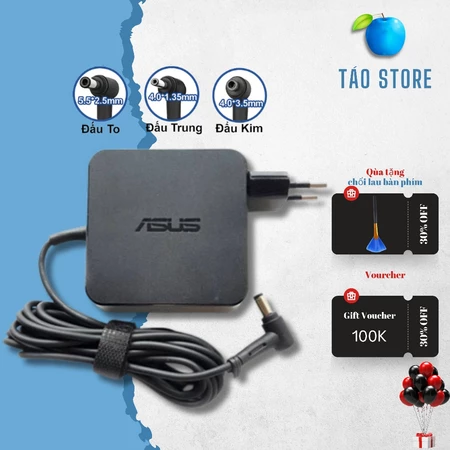 Sạc Laptop Asus 45W 65W 90W Sạc ASUS chân Nhỏ Sạc ASUS chân To Sạc ASUS chân Kim Bảo Hành 2 Năm