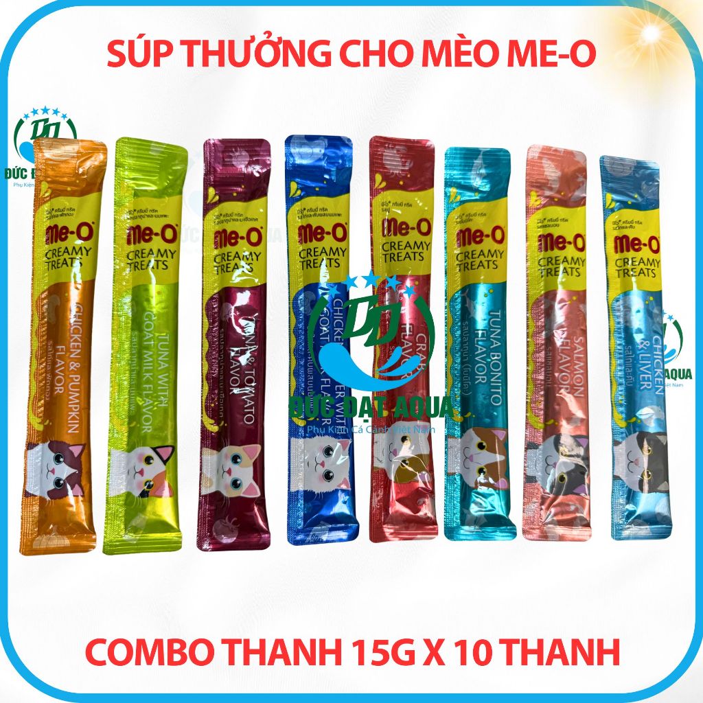 Súp thưởng cho mèo Me-O combo 10 (Thanh 15g )- vị mới và cũ, Tăng cường hệ miễn dịch 2