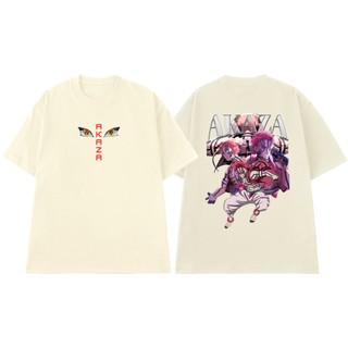 Áo Thun Tay Lỡ Demon Slayer Thượng Huyền Tam Akaza Chất Vải Cotton 100 Cao Thoáng Mát NGỐ TEE