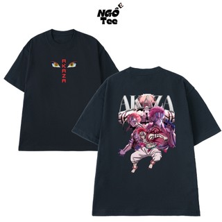 Áo Thun Tay Lỡ Demon Slayer Thượng Huyền Tam Akaza Chất Vải Cotton 100 Cao Thoáng Mát NGỐ TEE