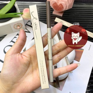 [UKISS] Bút Kẻ Mắt Ukiss Dạng Chì Gel 2 Đầu Kèm Cọ Tán Tiện Lợi, Fine Matte Sharping Gel Eyeliner