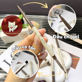 [UKISS] Bút Kẻ Mắt Ukiss Dạng Chì Gel 2 Đầu Kèm Cọ Tán Tiện Lợi, Fine Matte Sharping Gel Eyeliner