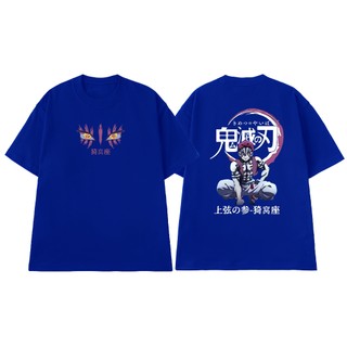 Áo Thun Anime Demon Slayer Thương Huyển Tam Akaza Arc Vô Hạn Thành Vải Cotton 100 Cao Cấp NGỐ TEE