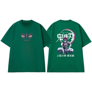 Áo Thun Anime Demon Slayer Thương Huyển Tam Akaza Arc Vô Hạn Thành Vải Cotton 100 Cao Cấp NGỐ TEE