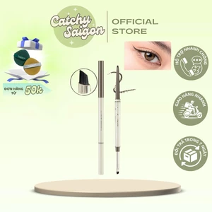 Bút Kẻ Mắt Ukiss Dạng Chì Gel 2 Đầu Kèm Cọ Tán Tiện Lợi, Fine Matte Sharping Gel Eyeliner