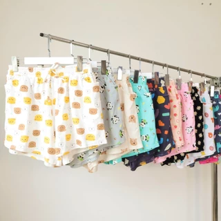 (Có Túi) Quần Đùi Nữ Mặc Nhà Có Túi Chất Thun Cotton Thỏa Mái Dễ Chịu Dễ Thương Xinh Xắn