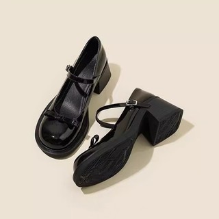 [FORM RỘNG LÙI 1 SZ] Giày Đốc Nữ Đế Cao 5P Tiểu Thư Đính Nơ Xoè Viền Ren Phong Cách Hàn Quốc Mã V098