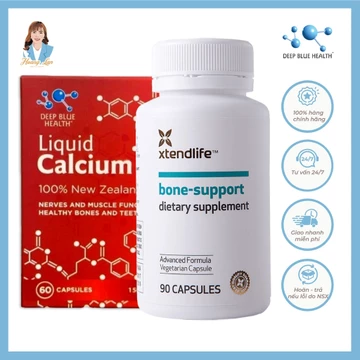 Combo Viên uống bổ sung Canxi, xương khớp New Zealand Liquid Calcium & Bone Support 60 viên/ 90 viên