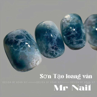 Sơn gel loang tạo bọt biển MR NAIL chính hãng - màu trắng