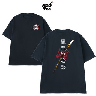Áo Thun Demon Slayer NGỐ TEE Logo và Biểu Tương Thanh Gươm Diệt Quỷ Chất Vải Cotton 100 Thoáng Mát