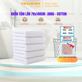 Khăn Tắm Khách Sạn  xuất Nhật 70x140cm( 380-400g) THAI BINH TOWEL Cotton 100% Mềm Mại Siêu Thấm Hút Không Xù Bông KS5