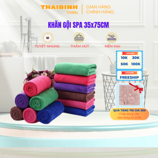 Khăn Gội Đầu Spa 35x75cm THAI BINH TOWEL 100% Microfiber Siêu Mềm Mịn Siêu Thấm Hút Chuyên Dùng Cho Spa Làm Đẹp