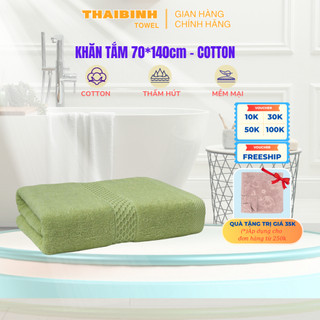 Khăn Tắm cỡ đại 70x140cm THAI BINH TOWEL 100% Cotton Mềm mại, Không Xổ Lông, Không Phai L5