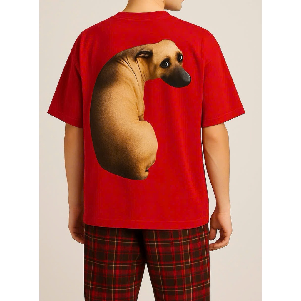 Áo thun Stee Cổ tròn MUGGIN DOG Localbrand ICVCVNI Unisex Cotton