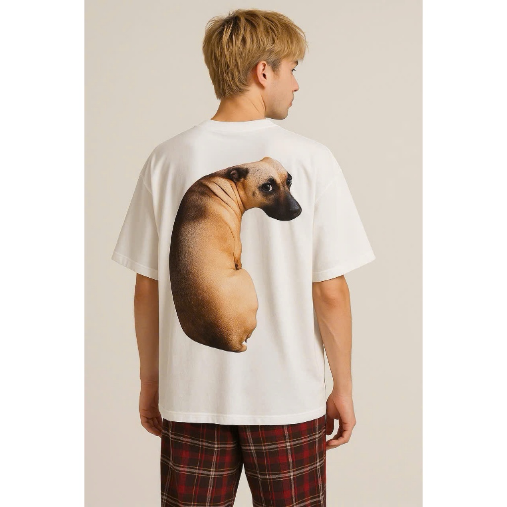 Áo thun Stee Cổ tròn MUGGIN DOG Localbrand ICVCVNI Unisex Cotton