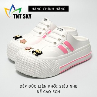 Dép Nữ Đúc Liền Khối Siêu Nhẹ Gắn Sticker Đế Cao 5cm DUWA - Hàng Chính Hãng - SH551