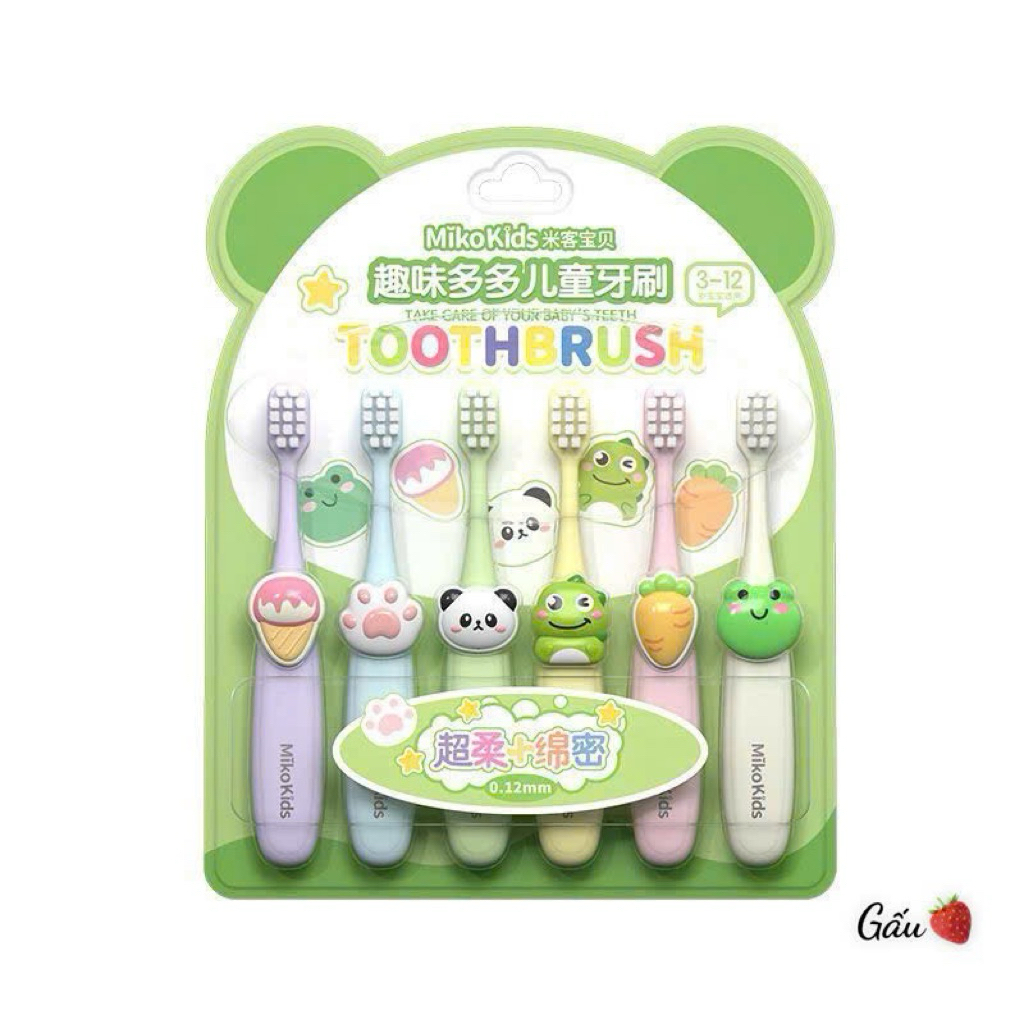 Set 6 bàn chải cho bé 3-10y