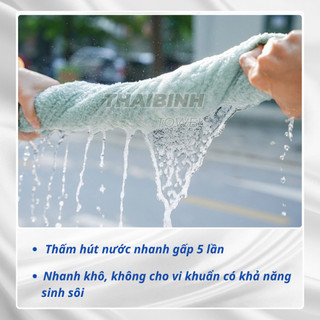 Khăn Tắm 60x120cm THAI BINH TOWEL 100% Cotton Mềm mại, Không Xổ Lông, Không Phai