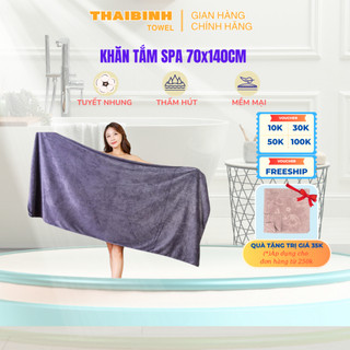 Khăn Tắm Spa, Khăn Body Quấn Người THAI BINH TOWEL 70x140cm Thấm Hút Nước Tốt, Siêu Mềm Mịn Chuyên Dùng Cho Spa Làm Đẹp