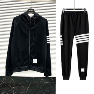 Bộ Nỉ Nam Nữ Chất Nỉ Bông, Dày Dặn, Trẻ Trung Năng Động Unisex Mặc Nhà Đi Chơi Gồm Áo Khóa Kéo Và Quần Jogger C1
