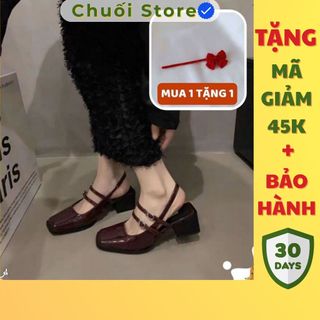 Giày lolita nữ da PU tổng hợp dệt vải đế cao su ôm chân vừa vặn êm chân nhẹ chân dễ đi