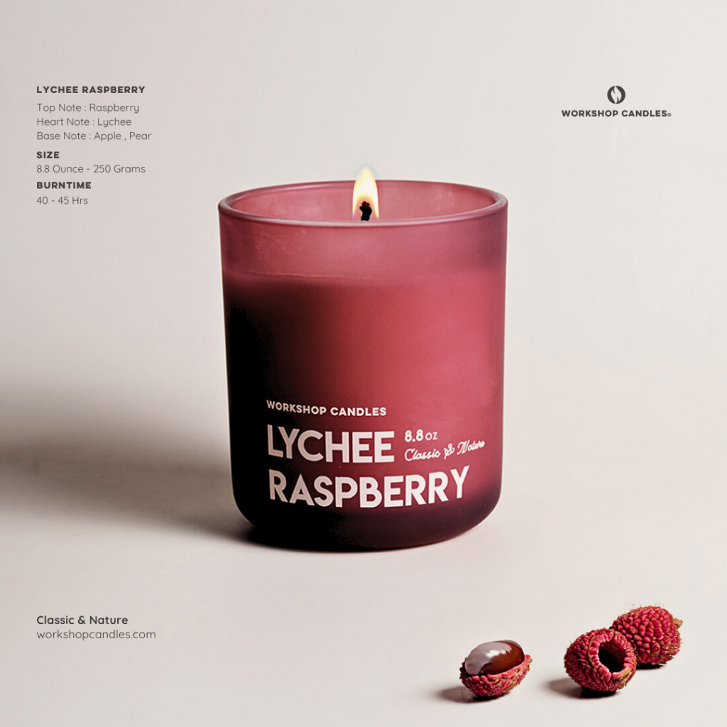 Nến Thơm Cao Cấp Lychee Raspberry by Workshop Candles 8.8oz | Shopee ...