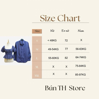 ( S - 36 ) Set đồ đôi nam nữ couple áo nữ babydoll cổ vuông chiết eo tay bồng và áo sơmi nam tay dài, đồ đôi
