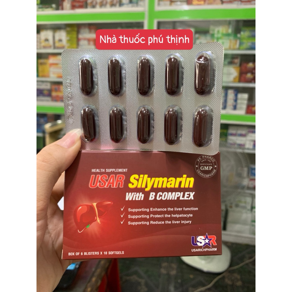✅[Chính Hãng] silymarin b complex hộp 60 viên hỗ trợ gan (hàng date mới)