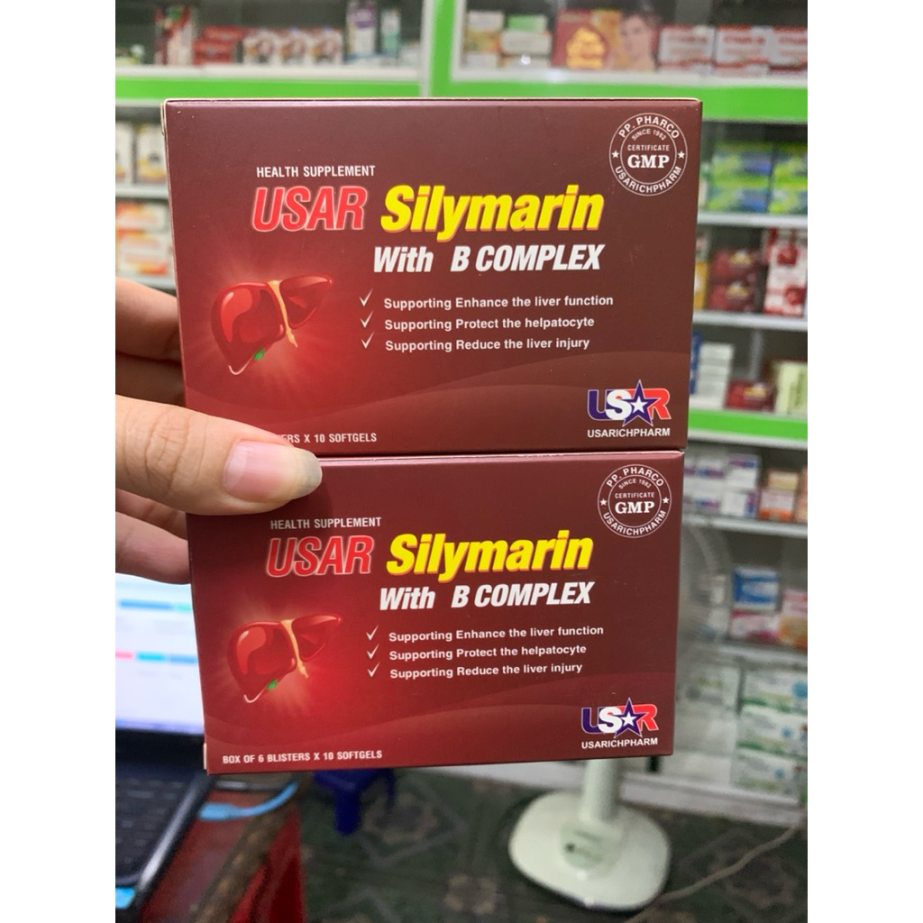 ✅[Chính Hãng] silymarin b complex hộp 60 viên hỗ trợ gan (hàng date mới)