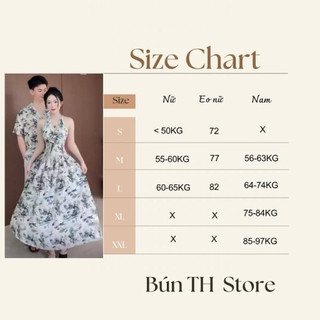 ( S - 71 ) Set đồ đôi nam nữ couple váy yếm maxi dáng dài hoạ tiết và áo sơmi nam chất lụa đồ đôi mặc đi biển