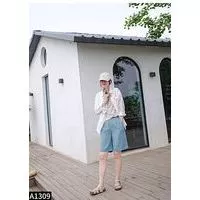 Quần culottes linen lửng A1309