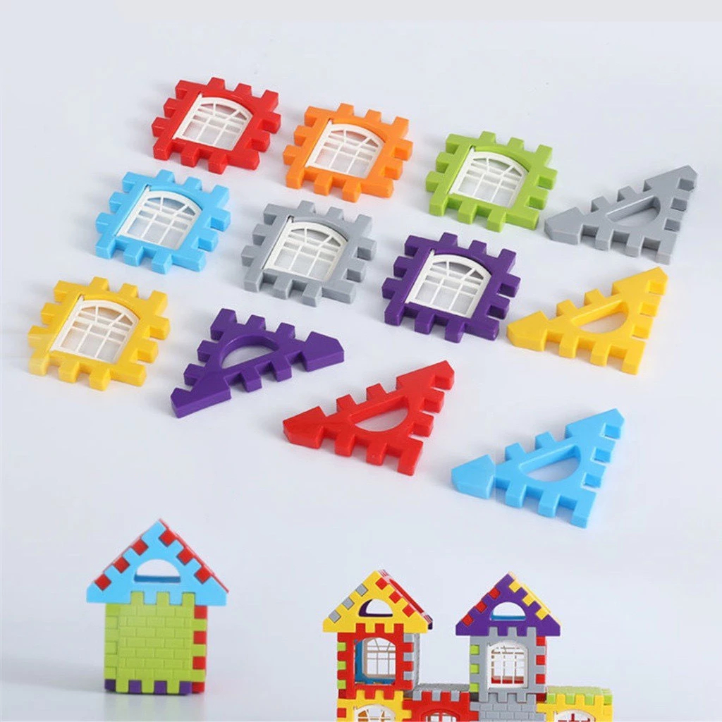 Đồ Chơi Xếp Hình Nhà Khối 3D Có Cửa Sổ Loại 150 Chi Tiết TÚI ZIP