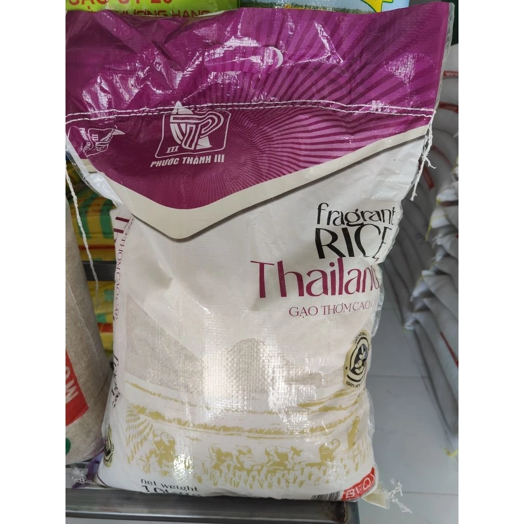Gạo Thơm Thái Lan 10kg – Dẻo Ngọt, Thơm Cơm
