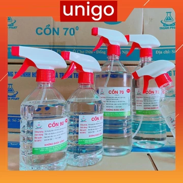 Cồn Y Tế 70, 90 Độ,Tuyệt đối có Vòi Xịt Dùng Để Sát Khuẩn Tiệt Trùng Trong Y Tế, Spa - Unigo