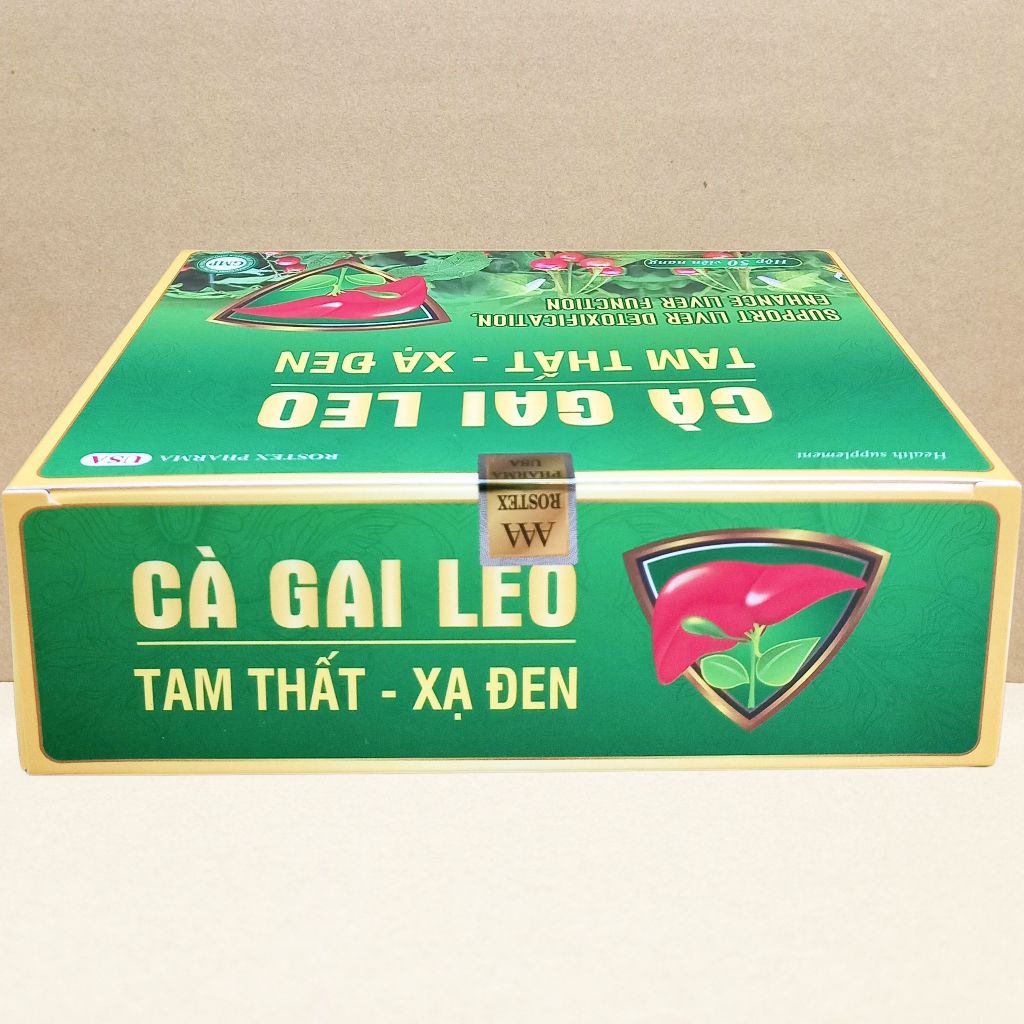 Combo 3 Hộp Cà Gai Leo Tam Thất - Xạ Đen Vỉ - Rostex - Vinaphar - Vitamin Chữa Lành