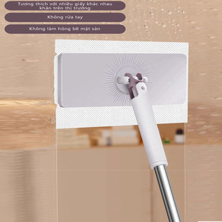 Cây Lau Kẹp Khăn Lau Nhà, Lau Bàn Bếp Không Cần Giặt Không Chạm Tay GREENSINDOOR Size 25cm