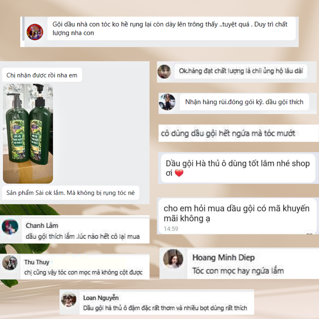 Sử dụng Chai Dầu Gội Dưỡng Đen Tóc trong đời sống