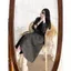 Set áo gấm + chân váy xòe 2 màu A2273