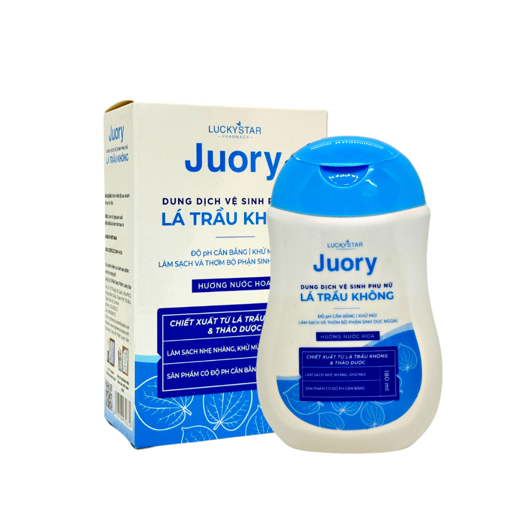 Dung Dịch Vệ Sinh Phụ Nữ Trầu Không Juory 180ml