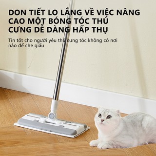 Cây lau kẹp khăn lau nhà, lau tủ bếp đa năng Easy xoay 360 độ, chổi lau nhà tiện lợi khăn lau dùng 1 lần không cần giặt