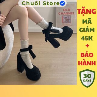 Giày cao gót nữ da PU tổng hợp dệt vải đế cao su nhẹ nhàng tinh tế thanh lịch nữ tính