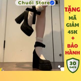 Giày cao gót nữ da PU tổng hợp dệt vải đế cao su thanh lịch sang trọng nữ tính cá tính