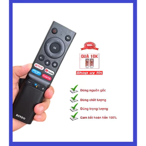 Remote điều khiển tivi rindo có giọng nói hàng mới 100% - tặng kèm pin